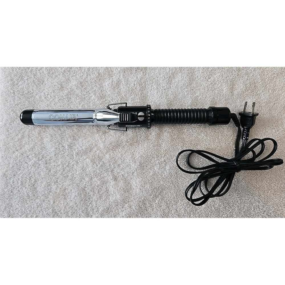 Conair Instant Heat Curling Iron, 1-inch barrelโ Model CD87X Black/Silver Tested